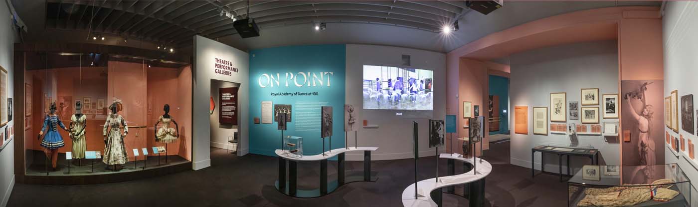 The opening gallery of on Point; Royal Academy of Dance at 100